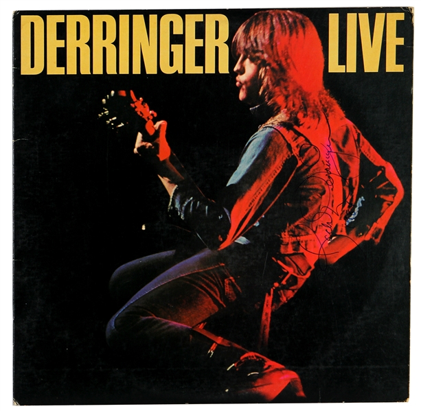 Rick Derringer Signed “Derringer Live” Album