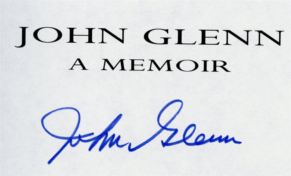 John Glenn Signed Book Memoir