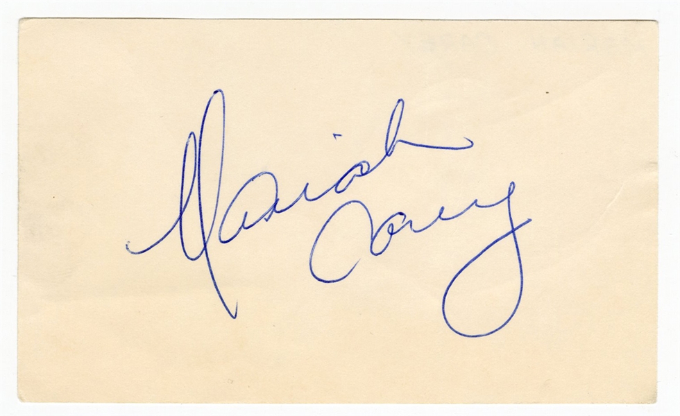 Mariah Carey Vintage Signed Album Page