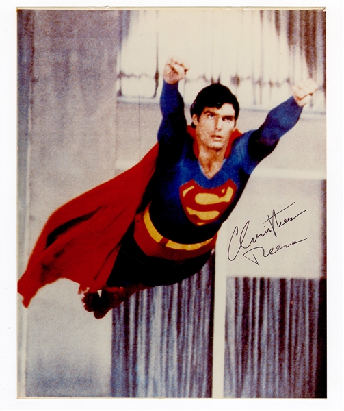 Christopher Reeve Signed "Superman" Photograph JSA