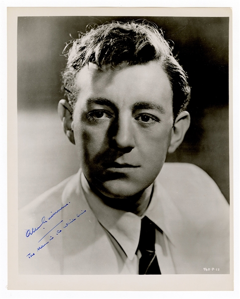 Alec Guinness Vintage Signed and Inscribed Photograph JSA