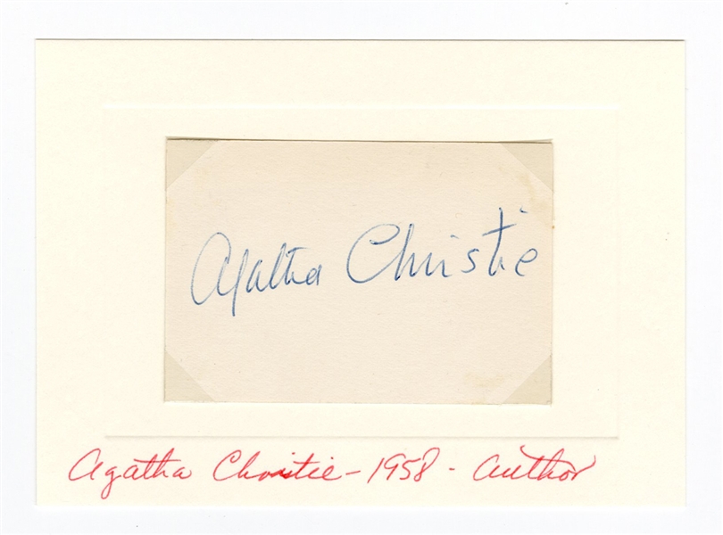 Agatha Christie Cut Signature JSA