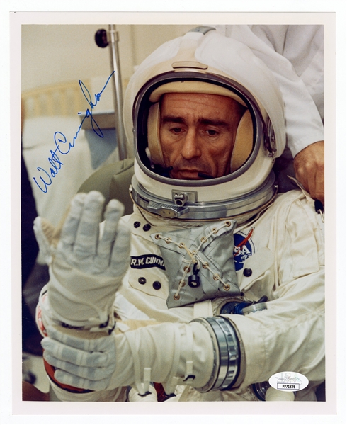 Astronaut Walt Cunningham Signed Photograph JSA