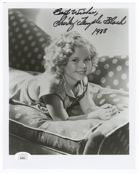 Shirley Temple Black Signed Photograph JSA