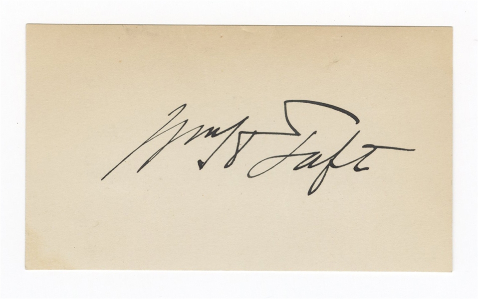 William Howard Taft Cut Signature JSA