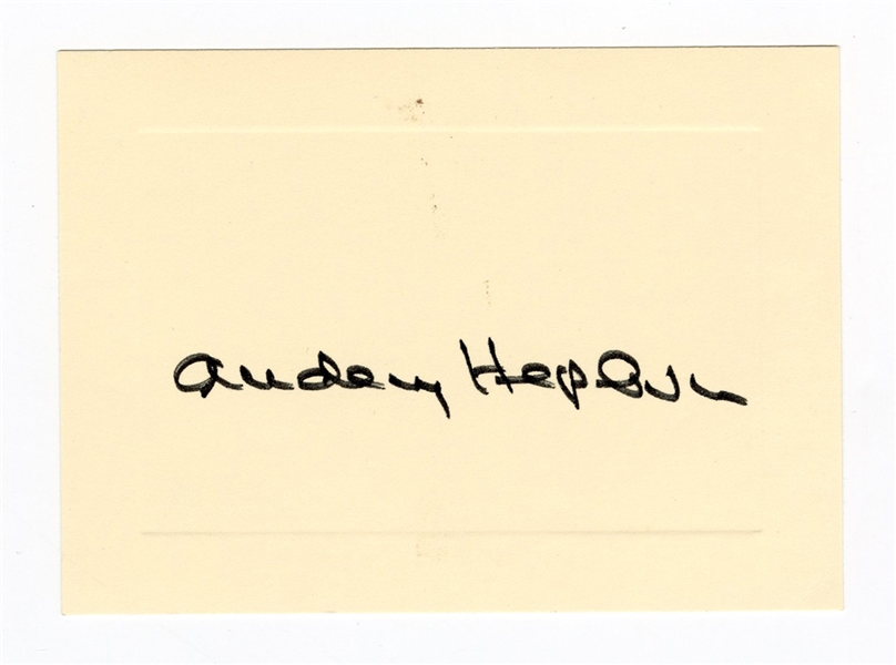 Audrey Hepburn Cut Signature Beckett LOA