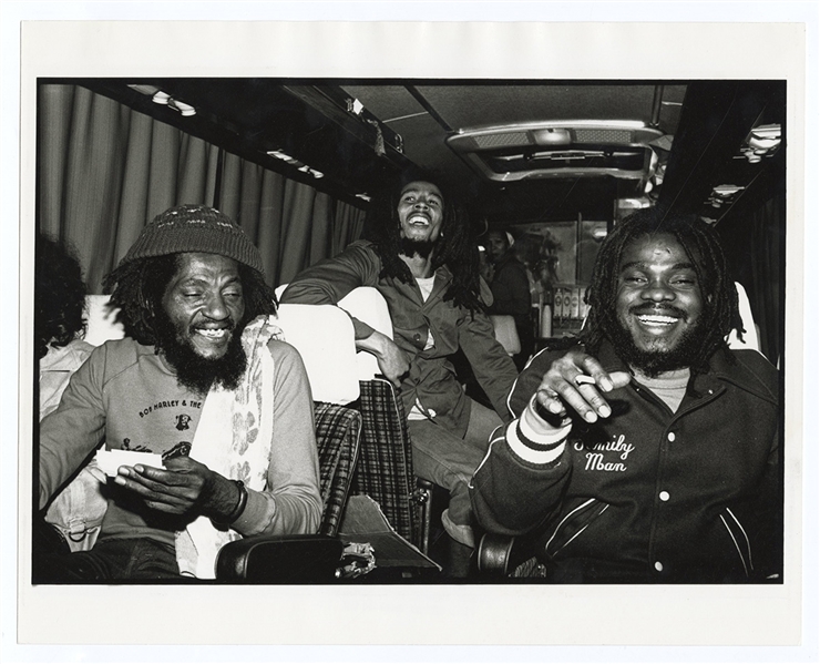 Albert Grossman Bob Marley Original Kate Simon Stamped Tour Photograph
