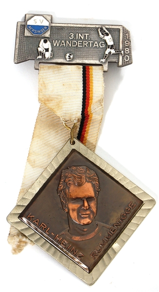 Rare Karl-Heinz Rummenigge Soccer Medal (2 TIme European Footballer of The Year!)