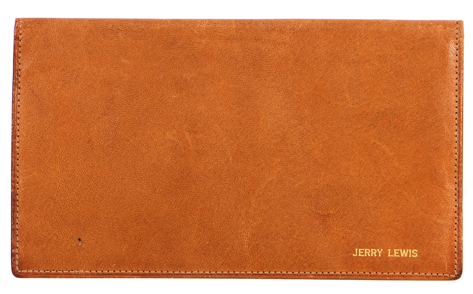 Jerry Lewis Owned & Used Light Brown Leather Wallet