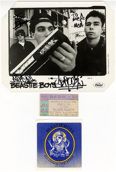 Beastie Boys Signed Promotional Photograph and Archive JSA