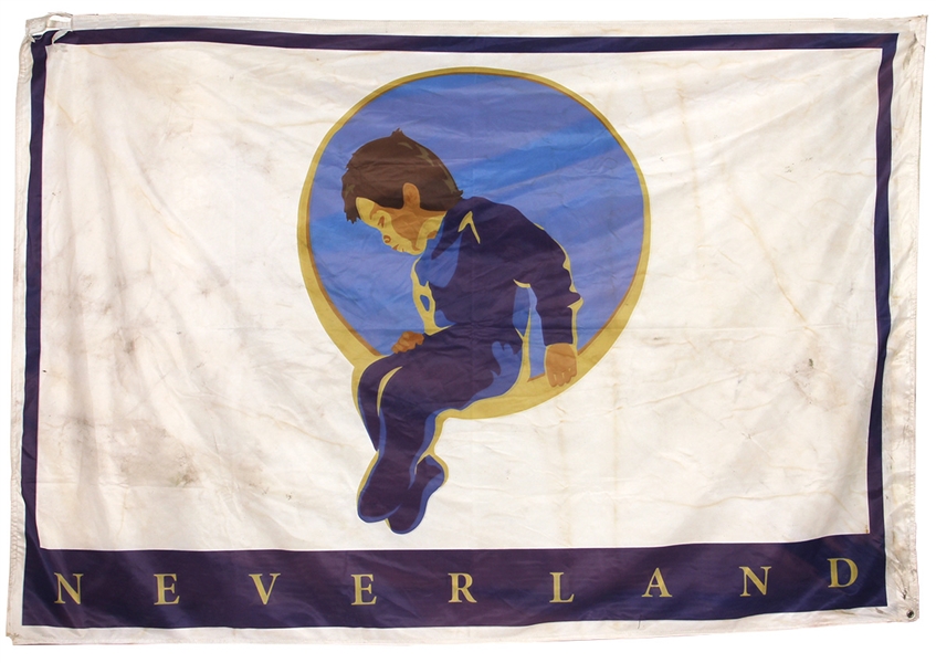 Michael Jackson Original Flag Hung at Neverland Valley Ranch
