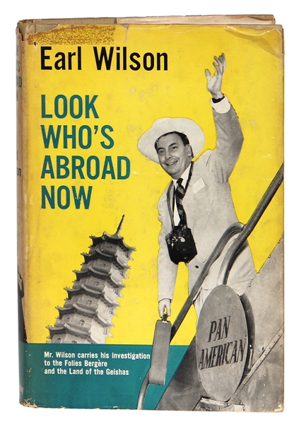 Marilyn Monroes Personally Owned Copy of "Look Whos Abroad Now" by Earl Wilson