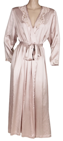 Courtney Love Early Stage Worn Long Pale Pink/Grey Robe