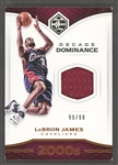 2016-17 Limited Basketball #1 Decade Dominance LeBron James Patch Card (#99/99)
