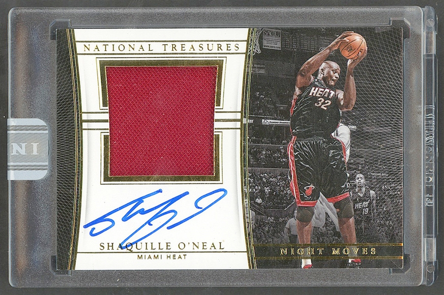 2015-16 National Treasures #NM-SON Shaquille O’Neal Patch Autograph White Box (#1/1)