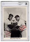 Mickey Mantle and Roger Maris Dual Signed Photograph BGS Authentic