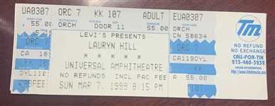 Lauryn Hill Original 1999 Concert Ticket