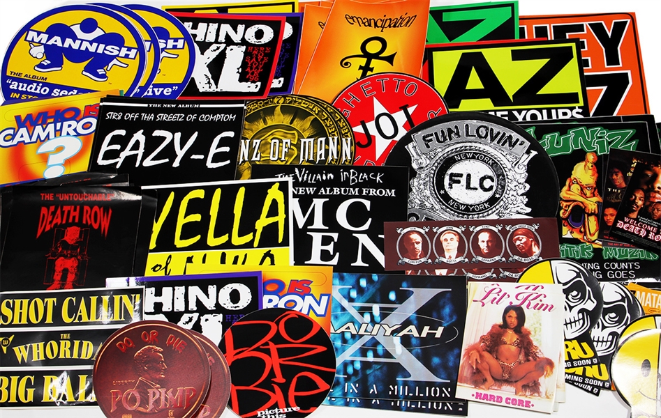 Assorted Vintage Hip-Hop Sticker Pack Tupac Shakur, Eazy-E, Jay-Z & More