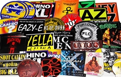 Assorted Vintage Hip-Hop Sticker Pack Tupac Shakur, Eazy-E, Jay-Z & More