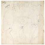 Paul McCartney Hand-Drawn "London Town" Album Cover Artwork Hand-Titled and Annotated Sothebys & Frank Caiazzo LOA