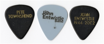 The Who John Entwistle & Pete Townshend Stage Used Guitar Picks