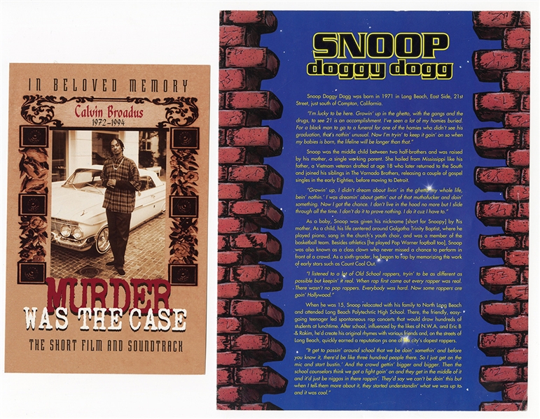 Snoop Doggy Dogg Signed Magazine and Archive