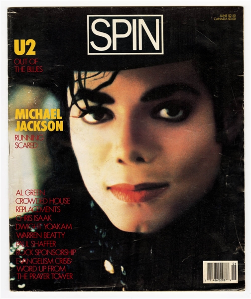 Michael Jackson Owned 1987 "Spin" Magazine