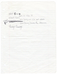 Tupac Shakur Handwritten Lyrics
