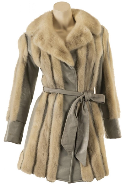 Lot Detail - Elvis Presley Leather & Fur Coat Gifted to Vernon Presley ...