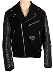 Gun N Roses Slash Owned and Worn Black Leather Biker Jacket