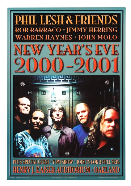 Grateful Dead: Phil Lesh & Friends New Years Eve 2000-2001 Original Concert Poster