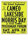 Morris Day & The Time/Cameo Original Cardboard Concert Poster