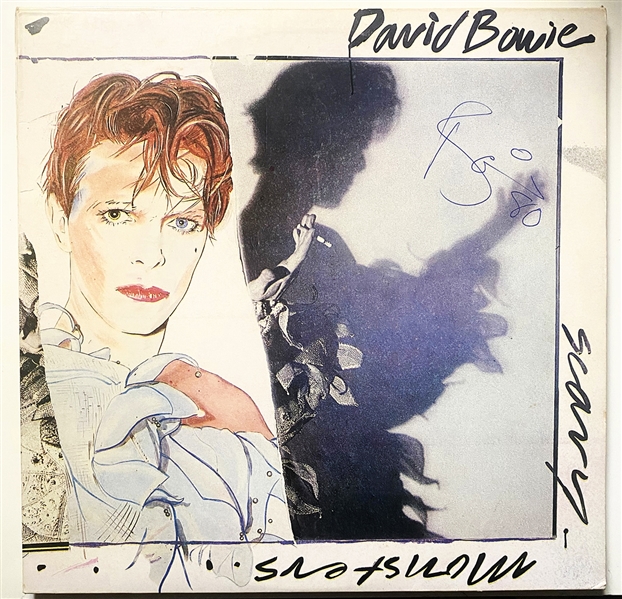 David Bowie Signed "Scary Monsters" Album David Bowie Autographs LOA