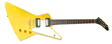 Hamer Korina Explorer Guitar Owned & Played by Brad Whitford of Aerosmith During Super Bowl 35