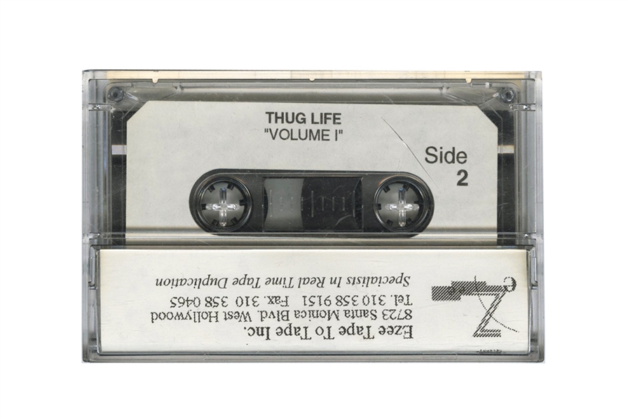 Tupac Shakur Unreleased Promotional Cassette Recording Titled "Thug Life"