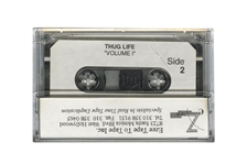 Tupac Shakur Unreleased Promotional Cassette Recording Titled "Thug Life"