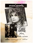 Ozzy Osbourne/Metallica Very Rare Early Cliff Burton Concert Flyer