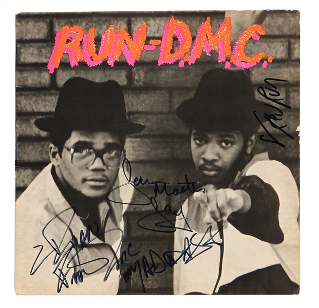 Run-DMC Signed Debut Album JSA