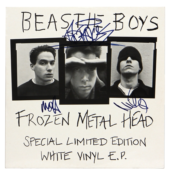 Beastie Boys Signed "Frozen Metal Head" Special Limited Edition White Vinyl E.P. JSA
