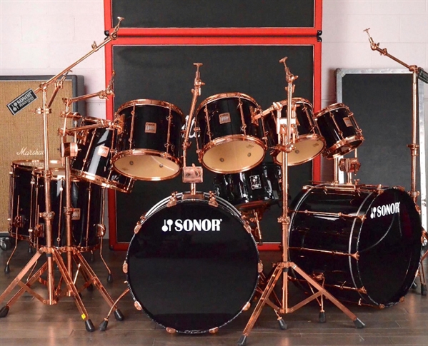 John Tempesta Album Recording and Stage Used 1990 Sonor Hi Lite Exclusive Drum Kit
