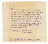 Tupac Shakur Handwritten and Signed Letter from Prison JSA