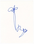 U2 Bono Signed Original Drawing JSA