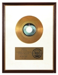 "Hey Jude" Original RIAA White Matte Single Record Award Presented to The Beatles