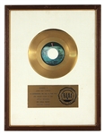 "Instant Karma" Original RIAA White Matte Single Record Award Presented to John Ono Lennon