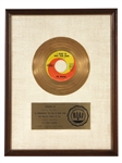 Beatles "I Want to Hold Your Hand" Original RIAA White Matte Single Record Award