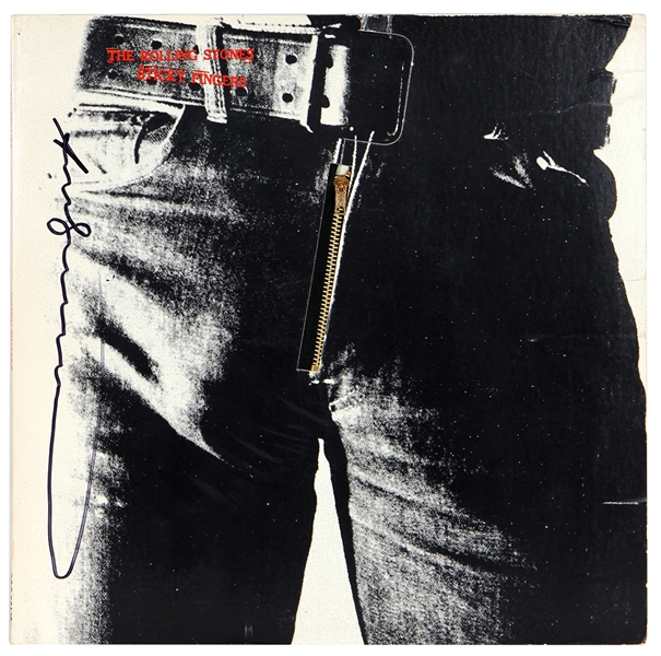 Andy Warhol Signed Rolling Stones "Sticky Fingers" Album