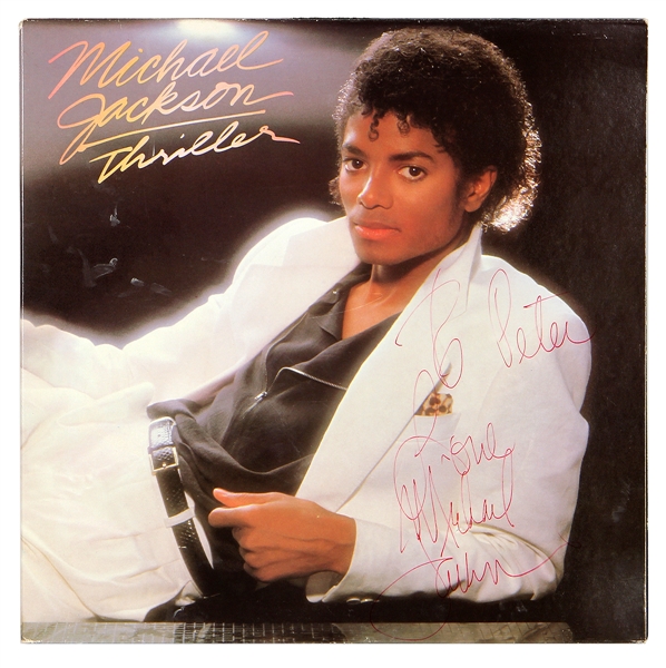 Michael Jackson Signed & Inscribed “Thriller” Album