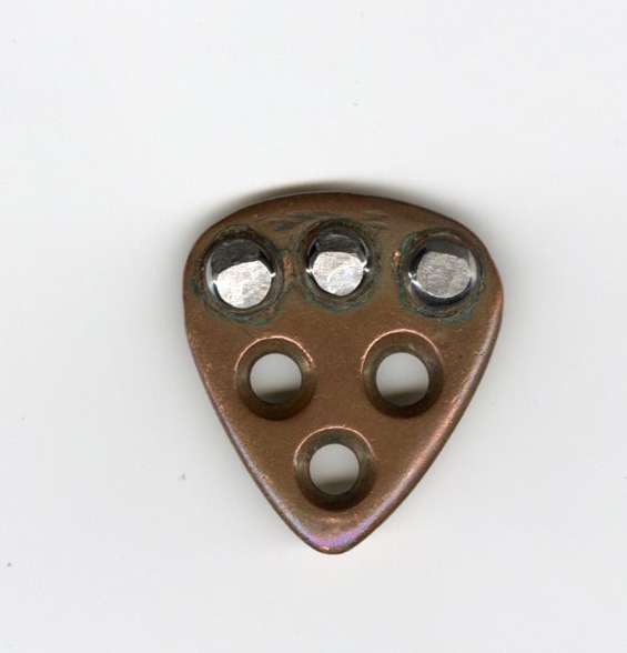 Eddie Van Halen Owned & Stage Used Bronze & Titanium “Cancer” Guitar Pick