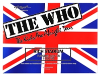 The Who "The Kids Are Alright Tour" Original Concert Poster