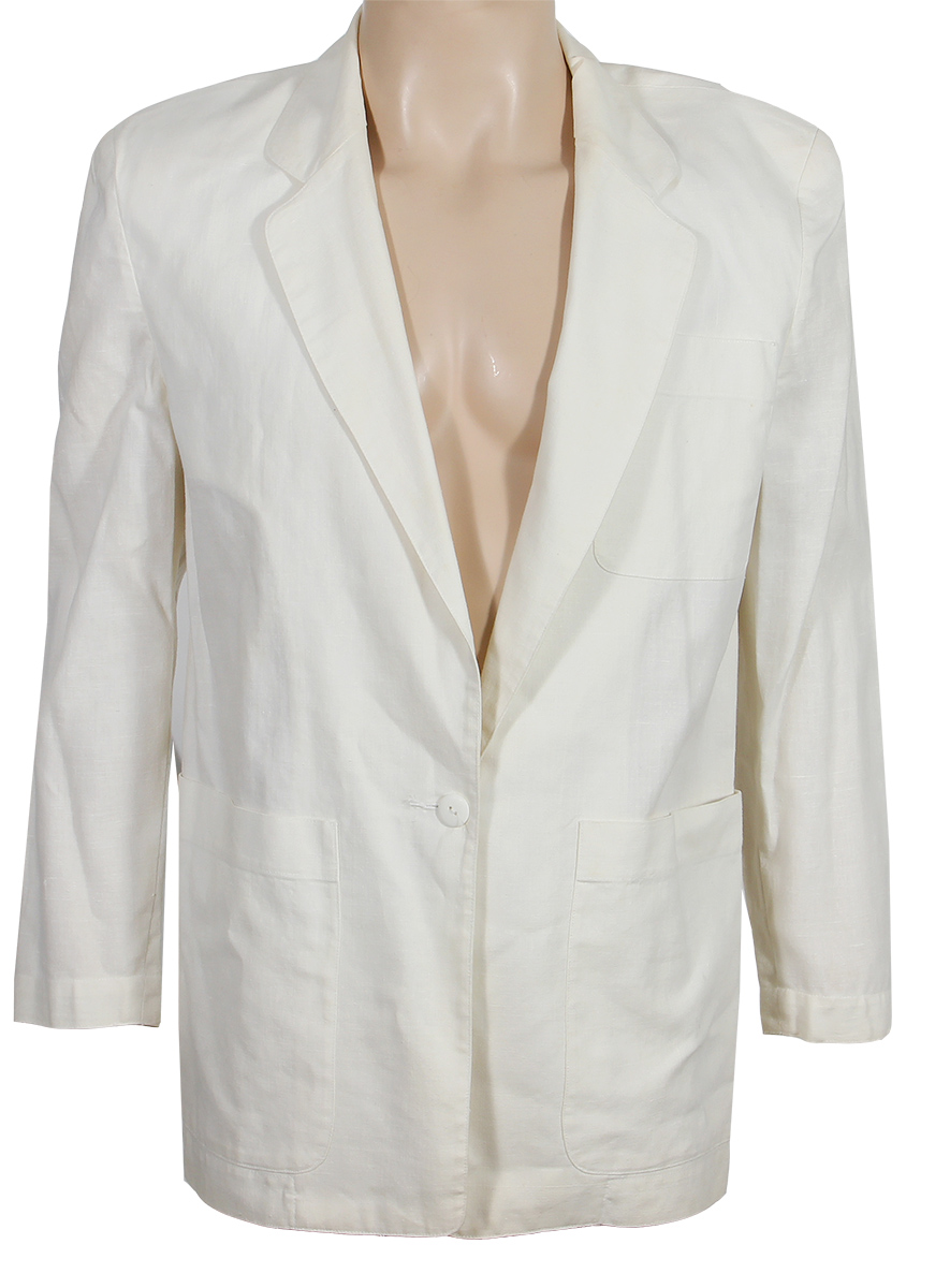 Lot Detail - Michael Jackson Owned and Worn White Jacket
